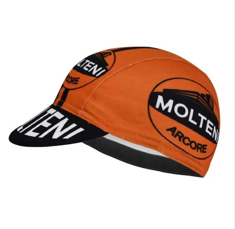 Molteni Arcore Deep Orange Vintage Cycling Cap