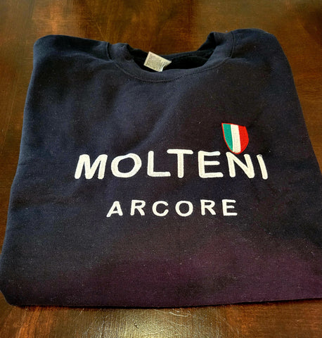 EMBROIDERED BLACK MOLTENI ARCORE SWEATSHIRT