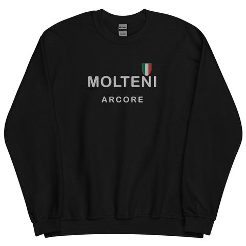 EMBROIDERED BLACK MOLTENI ARCORE SWEATSHIRT