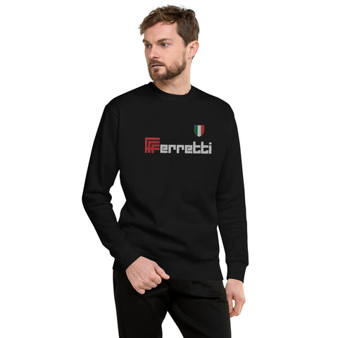 EMBROIDERED BLACK FERRETTI SWEATSHIRT