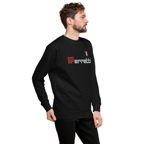 EMBROIDERED BLACK FERRETTI SWEATSHIRT